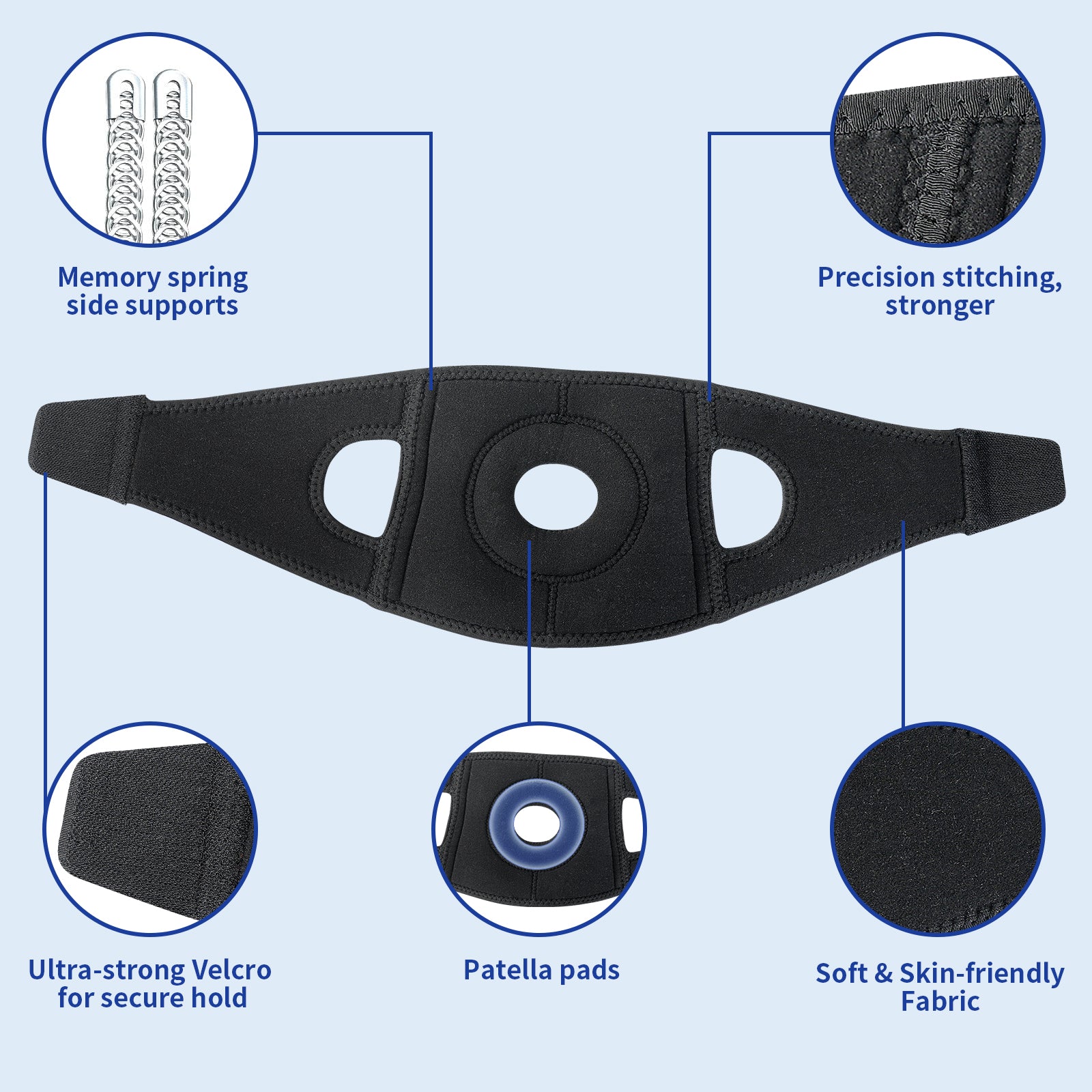 Bilateral Support Patella Strap