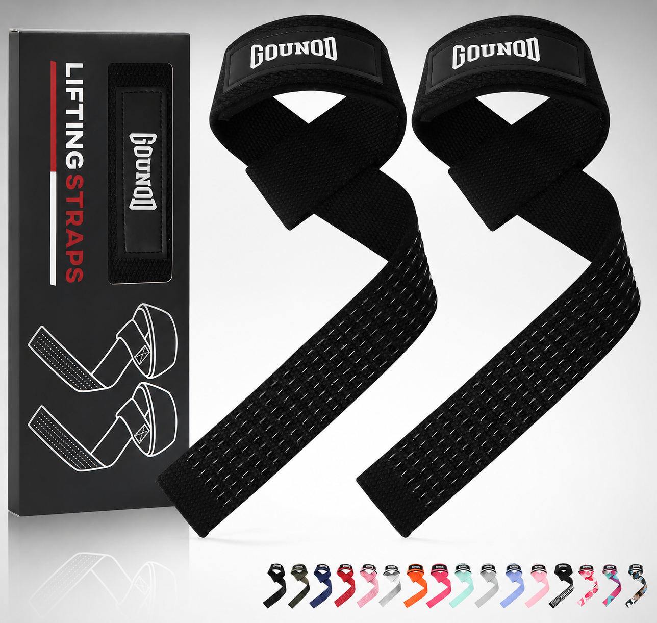 Neoprene Padded Lifting Straps – Deadlift & Gym