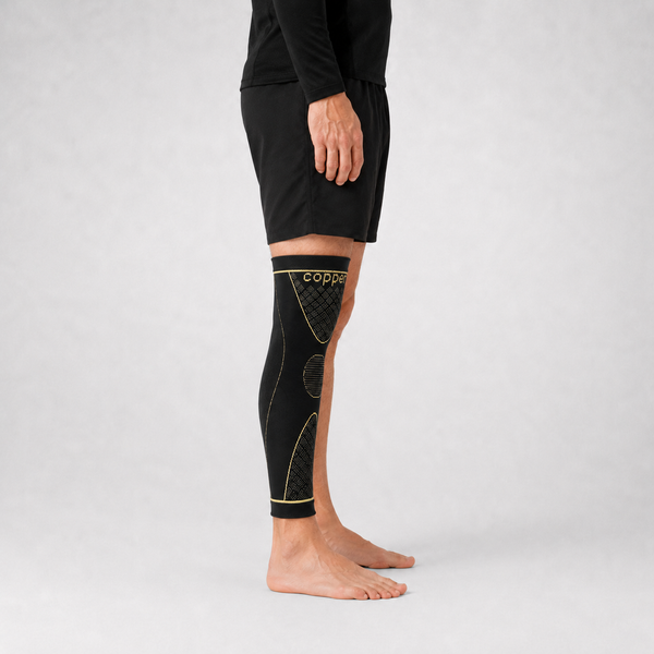 Copper Full Leg Sleeves Long Compression 1 Pair