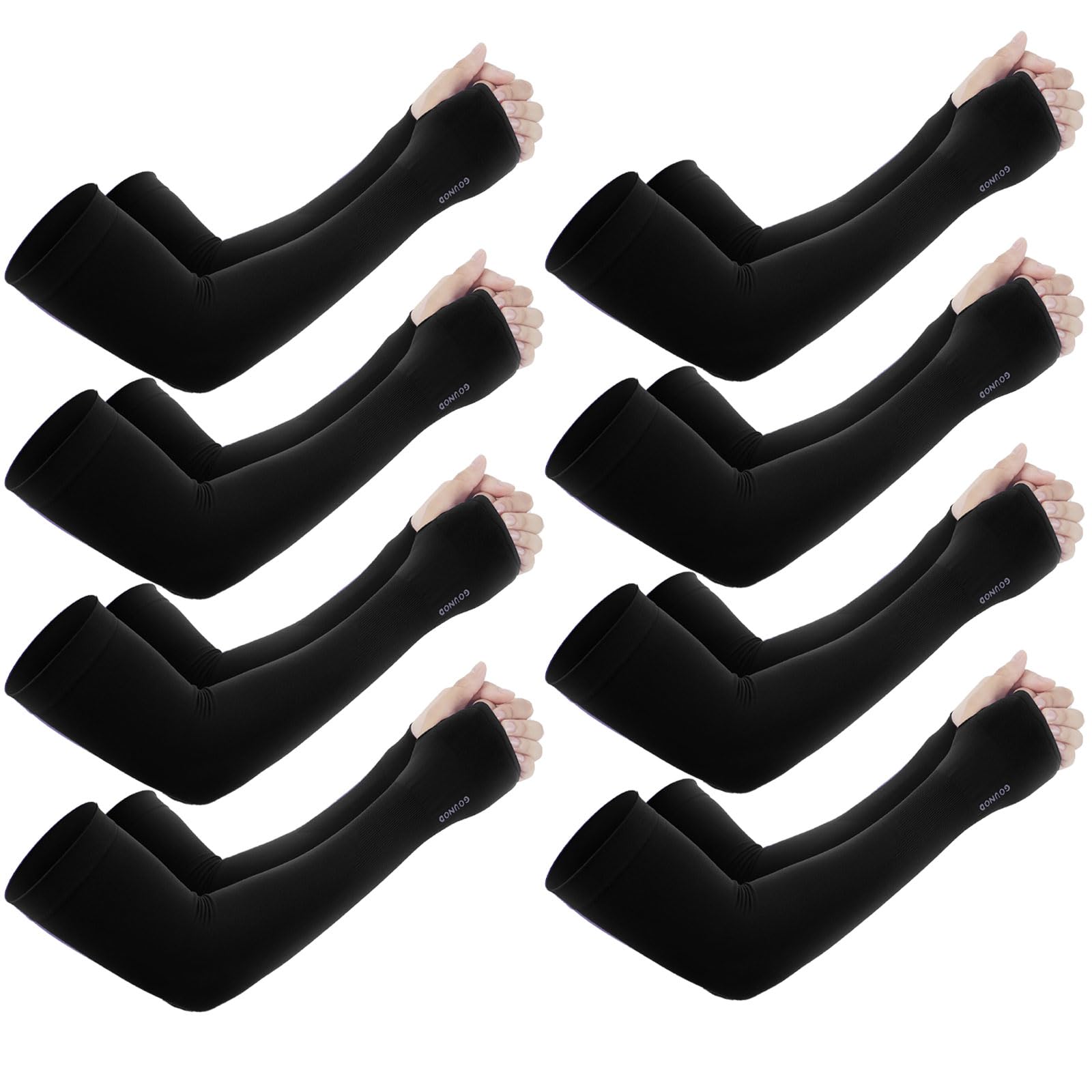 GOUNOD Sun Protection Cooling Arm Sleeves with Thumb Holes BXTZ
