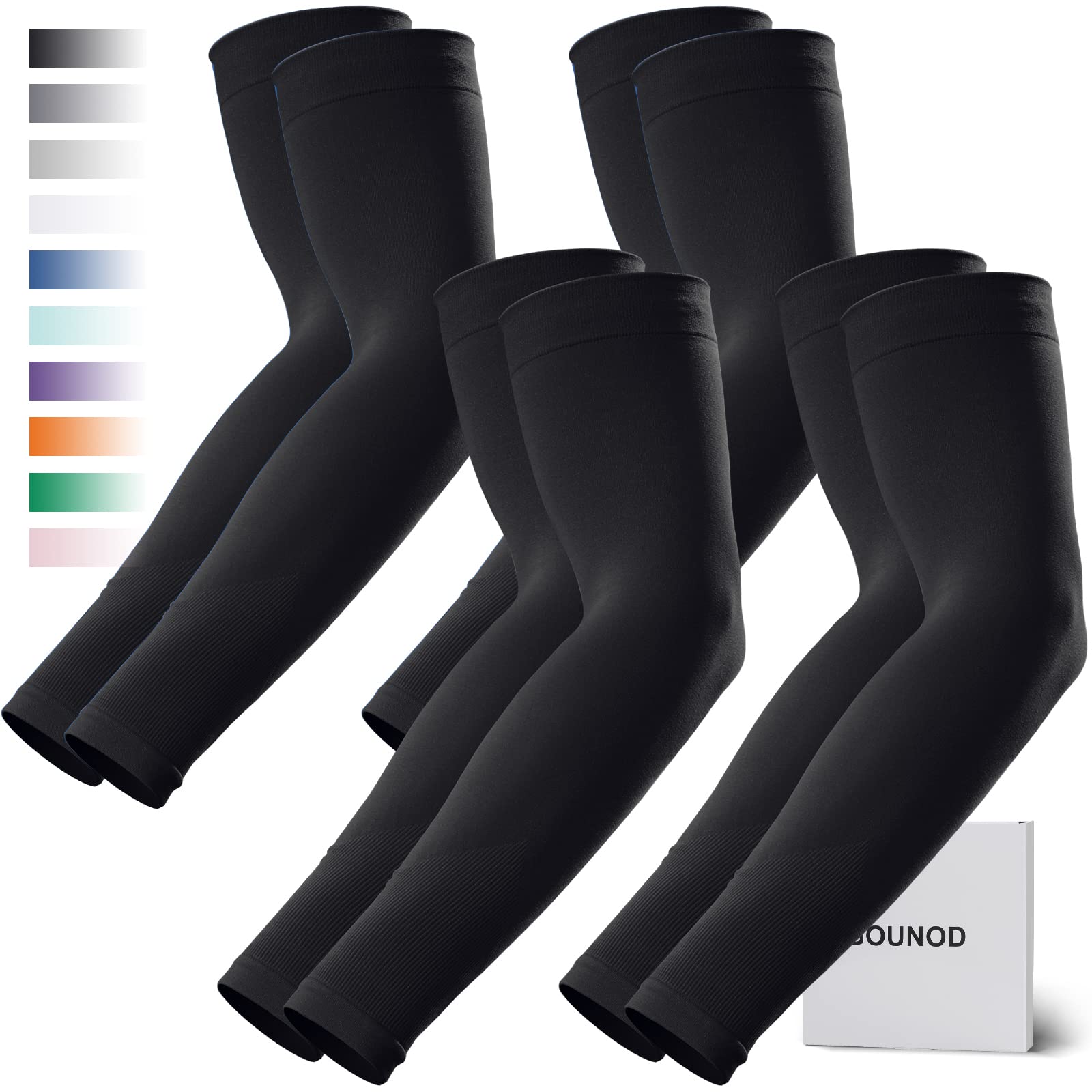 GOUNOD Plain Cuff Cooling Arm Sleeves UV Protection BXPK