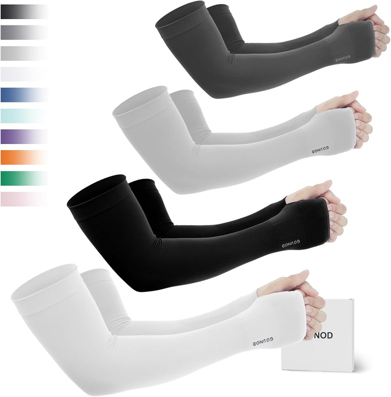 GOUNOD Sun Protection Cooling Arm Sleeves with Thumb Holes BXTZ