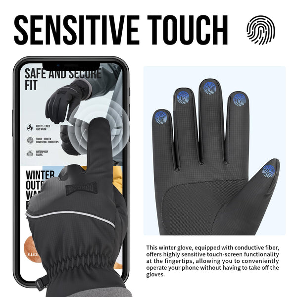 GOUNOD Thermal Insulated Waterproof Windproof Cold Weather Gloves GDUS