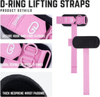 GOUNOD Lifting Wrist Straps with D Ring for Weightlifting & Gym ZLD005