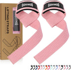 GOUNOD Lifting Straps for Weightlifting, Padded Wrist Straps, Black J461