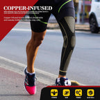 Copper Full Leg Sleeves Long Compression HJ013735