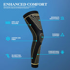 Copper Full Leg Sleeves Long Compression HJ013735