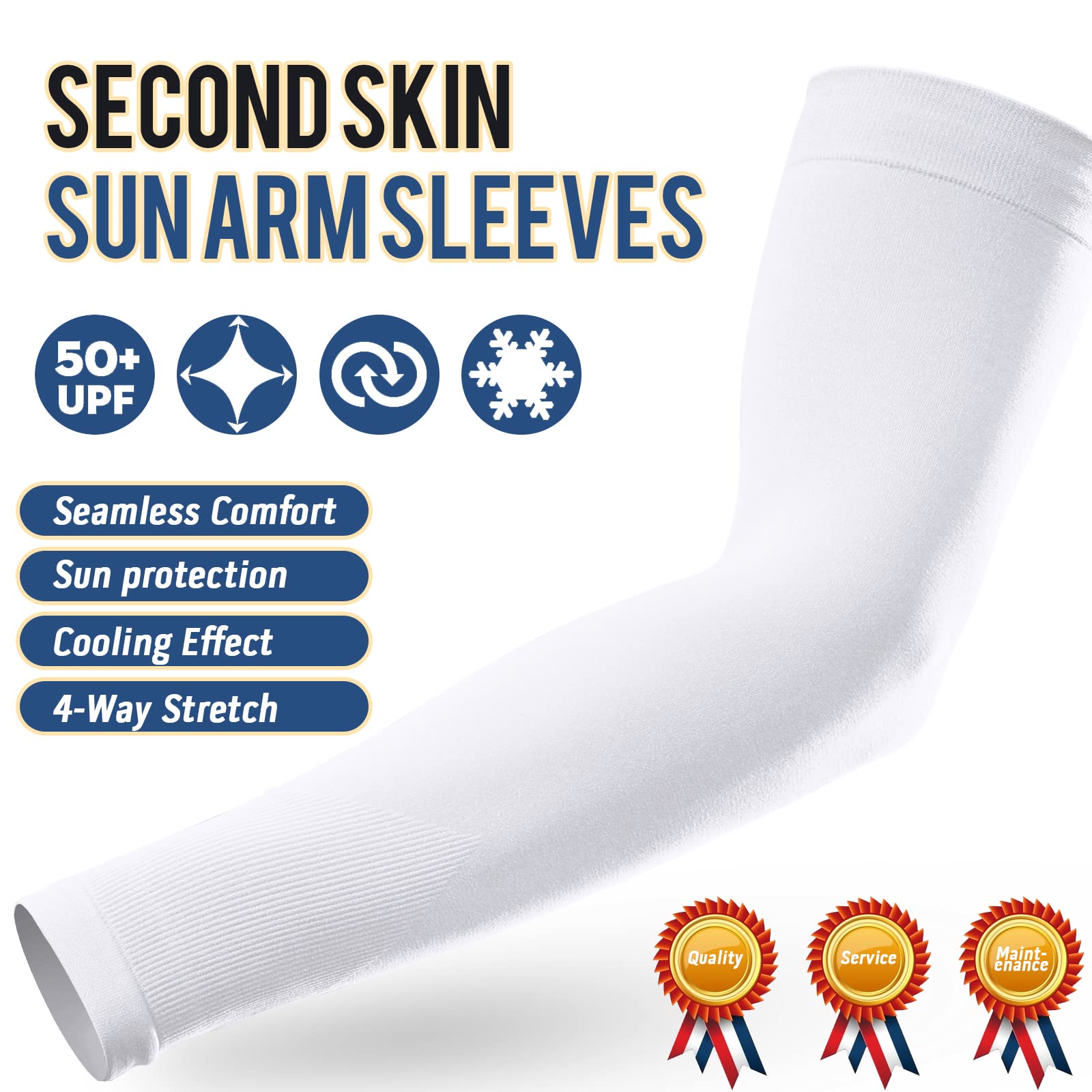 GOUNOD Plain Cuff Cooling Arm Sleeves UV Protection BXPK