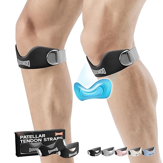 GOUNOD Silicone Patellar Tendon Support Strap 2 Pack