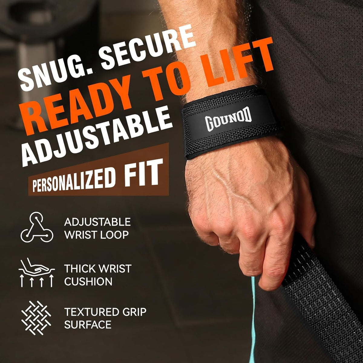 Gounod Non-slip silicone grip and cushioned wrist padding  J46