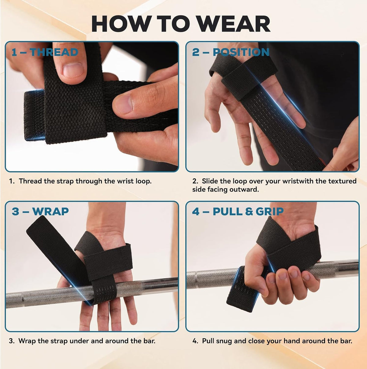 Gounod Non-slip silicone grip and cushioned wrist padding  J46
