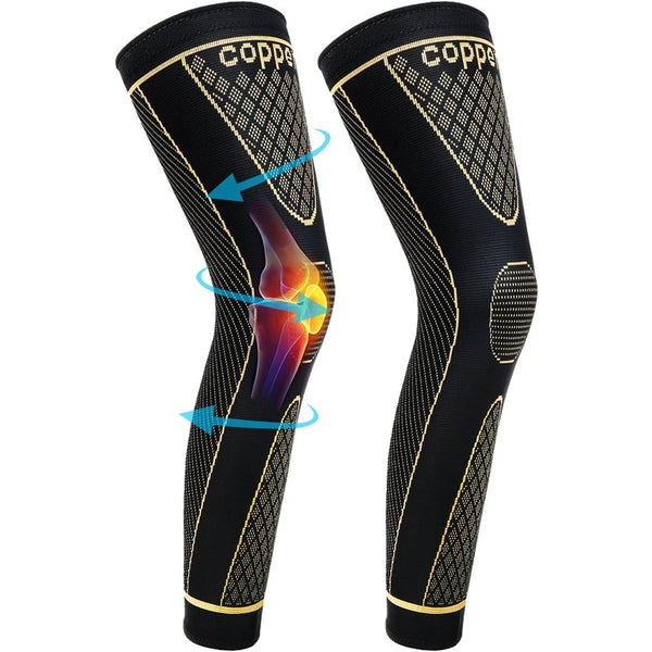 Copper Full Leg Sleeves Long Compression HJ013735