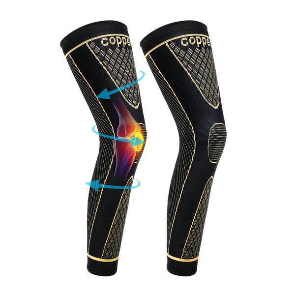 Copper Full Leg Sleeves Long Compression HJ013735