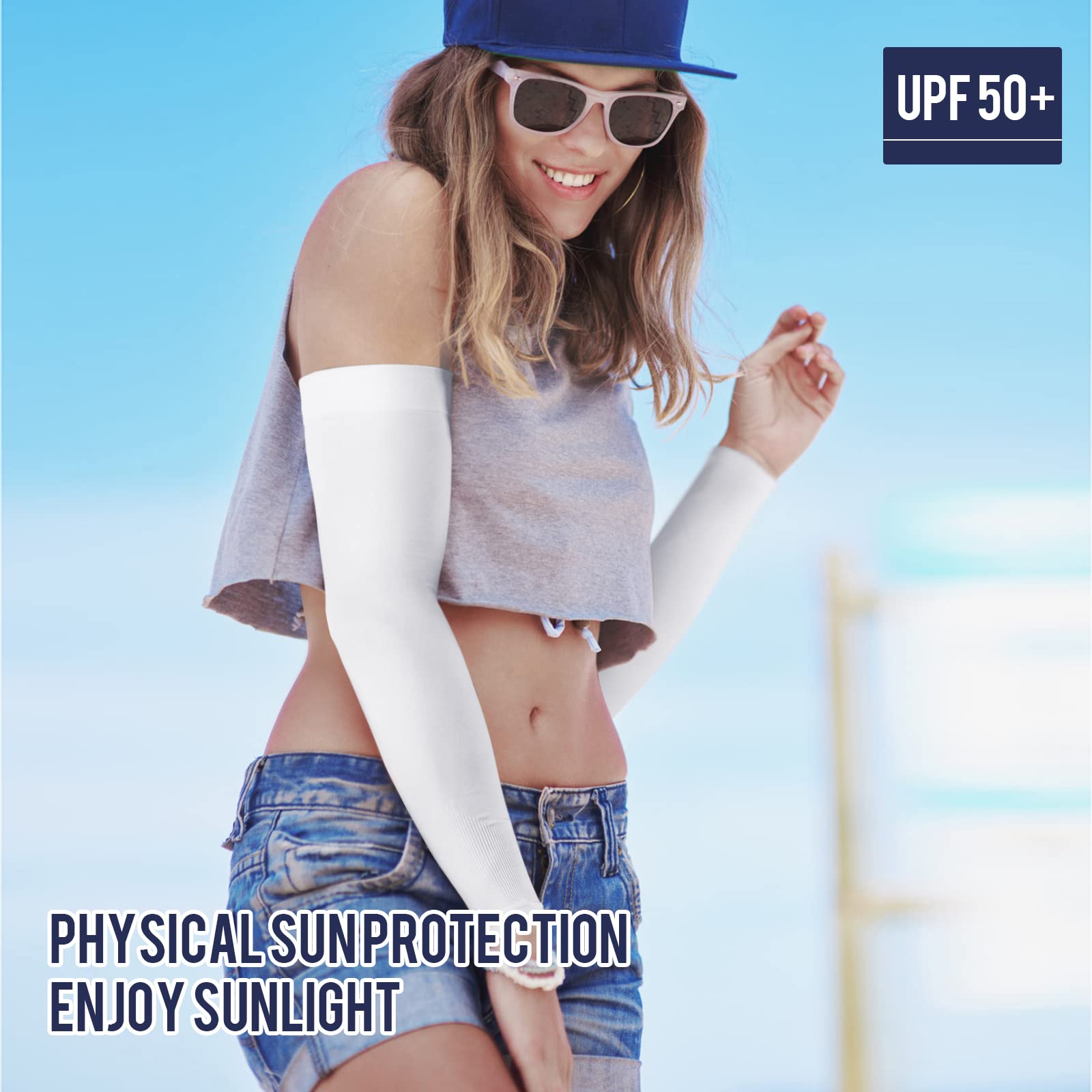 GOUNOD Plain Cuff Cooling Arm Sleeves UV Protection BXPK