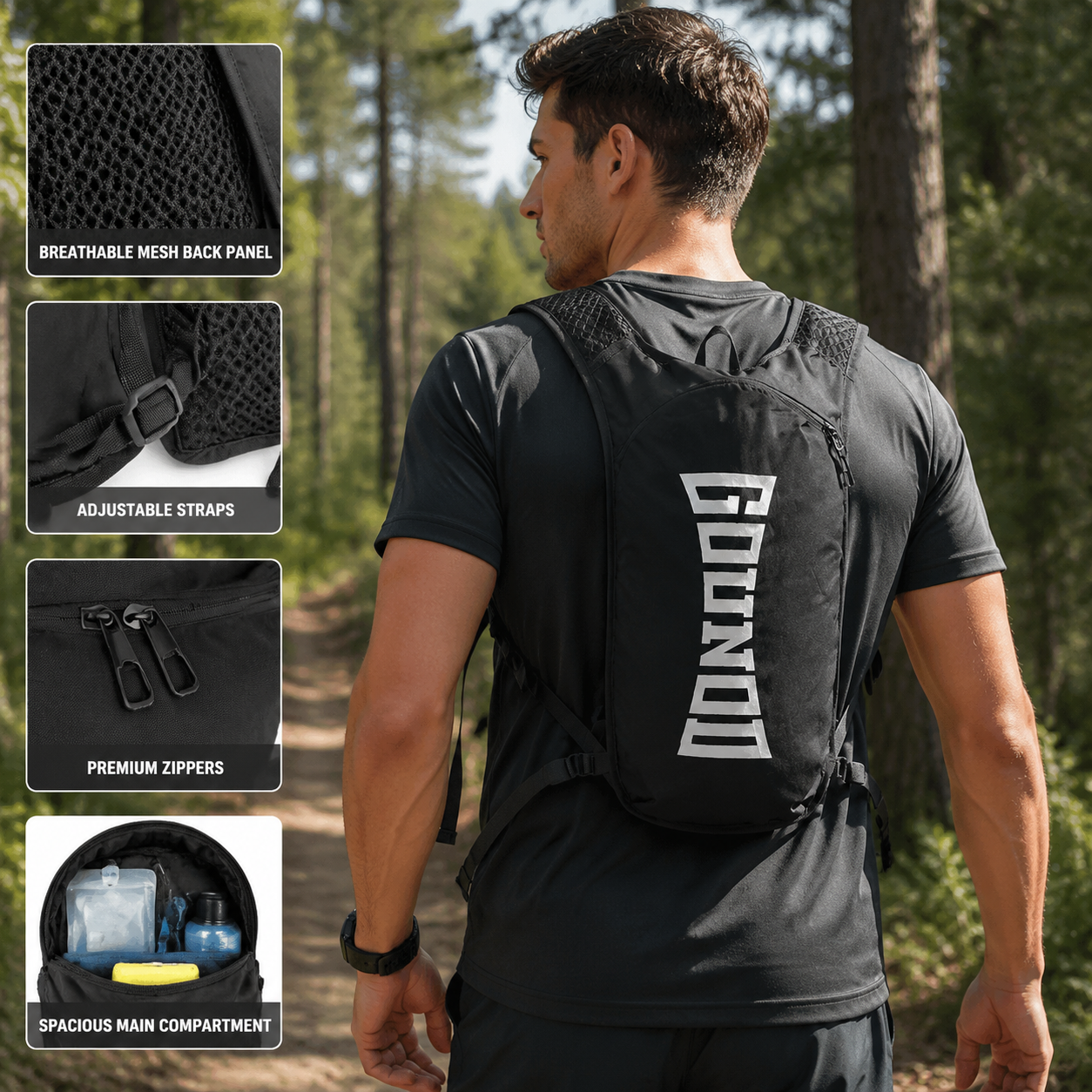 Lightweight Trail Running Vest Backpack